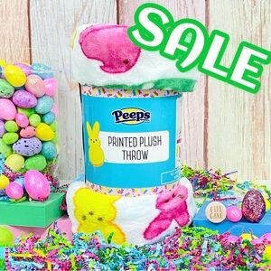 Peeps Printed Easter Bunny Plush Throw Blanket NEW 50"x 60" New 2026 Release